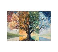 Puzzle Adulte Puzzle 1000 pièces l'arbre des Quatre Saisons Puzzles Adultes à partir de 14 Ans Puzzles de Famille