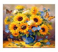 Puzzle Adulte Puzzle 1000 pièces Papillon Tournesol Puzzles Adultes à partir de 14 Ans Puzzles de Famille