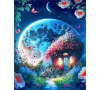 Puzzle Adulte Puzzle 1000 pièces Paysage de la cabane Spatiale Puzzles Adultes à partir de 14 Ans Puzzles de Famille