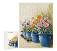 Puzzle Adulte - Puzzle 1000 pièces - Pots de Fleurs - Adultes et Enfants dès 14 Ans - Puzzles de qualité supérieure - Puzzles pour Adultes Jeu éducatif Challenge Toy Cadeaux 1000 pièces n-432