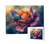 Puzzle Adulte - Puzzle 1000 pièces - Roses colorées - Adultes et Enfants Haut 14 Ans - Puzzles de Qualité Supérieure - Puzzles pour Adultes Jeu éducatif Challenge Toy Cadeaux 1000 pièces k-68