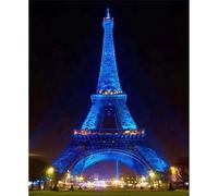 Puzzle Adulte Puzzle 1000 pièces Vue Nocturne de Paris Puzzles Adultes à partir de 14 Ans Puzzles de Famille