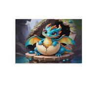 Puzzle Adulte - Puzzle 1000 piècesBébé Dragon mignonAdultes et Enfants dès 14 Ans - Puzzle de qualité supérieure 26x38cm