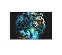 Puzzle Adulte - Puzzle 1000 piècesForêt de l'ours MystiqueAdultes et Enfants dès 14 Ans - Puzzle de qualité supérieure 38x52cm