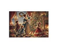 Puzzle Adulte - Puzzle 1000 piècesScène de Noël victorienneAdultes et Enfants dès 14 Ans - Puzzle de qualité supérieure 26x38cm