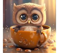 Puzzle Adulte, Puzzle 120 pièces pour Adultes, Jeu éducatif défi Jouet, Détente & Relaxation, Puzzles Impossible pour Jeu Activité Familiale Tasse à thé Hibou