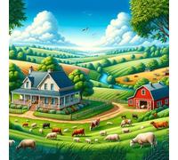 Puzzle Adulte, Puzzle 120 pièces pour Adultes, Jeu éducatif défi Jouet, Détente & Relaxation, Puzzles Impossible pour Jeu Activité Familiale Paysage de prairies Naturelles