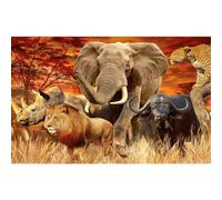 Puzzle Adulte Puzzle 1500 pièces Animaux d'Afrique Puzzles Adultes à partir de 14 Ans Puzzles de Famille