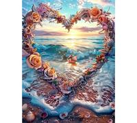 Puzzle Adulte Puzzle 1500 pièces Couronnes d'amour de la mer Puzzles Adultes à partir de 14 Ans Puzzles de Famille