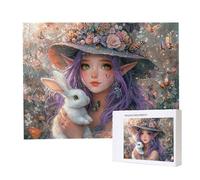 Puzzle Adulte - Puzzle 1500 pièces - Elfe Fille Lapin - Adultes et Enfants Haut 14 Ans - Puzzles de Qualité Supérieure - Puzzles pour Adultes Jeu éducatif Challenge Toy Cadeaux 1500 pièces k-429