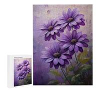 Puzzle Adulte - Puzzle 1500 pièces - Fleurs Violettes - Adultes et Enfants dès 14 Ans - Puzzles de qualité supérieure - Puzzles pour Adultes Jeu éducatif Challenge Toy Cadeaux 1500 pièces n-1033