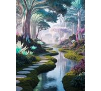 Puzzle Adulte Puzzle 1500 pièces Forêts de Contes de fées Puzzles Adultes à partir de 14 Ans Puzzles de Famille