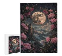 Puzzle Adulte - Puzzle 1500 pièces - La Rose de la Lune - Adultes et Enfants dès 14 Ans - Puzzles de qualité supérieure - Puzzles pour Adultes Jeu éducatif Challenge Toy Cadeaux 1500 pièces n-1009