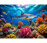 Puzzle Adulte Puzzle 1500 pièces Monde sous-Marin Puzzles Adultes à partir de 14 Ans Puzzles de Famille