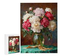Puzzle Adulte - Puzzle 1500 pièces - Vase à fleurs de pivoine - Adultes et enfants dès 14 ans - Puzzles de qualité supérieure - Puzzles pour Adultes Jeu éducatif Challenge Toy Cadeaux 1500 pièces n627