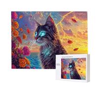 Puzzle Adulte - Puzzle 2000 pièces - Chat avec Vue sur mer - Adultes et Enfants dès 14 Ans - Puzzles de qualité supérieure - Puzzles pour Adultes Jeu éducatif Challenge Toy Cadeaux 2000 pièces n-270