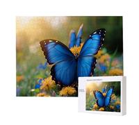 Puzzle Adulte - Puzzle 2000 pièces - Le Papillon Bleu - Adultes et Enfants dès 14 Ans - Puzzles de qualité supérieure - Puzzles pour Adultes Jeu éducatif Challenge Toy Cadeaux 2000 pièces n-528