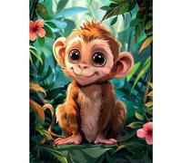 Puzzle Adulte Puzzle 300 pièces Singe de la Jungle Puzzles Adultes à partir de 14 Ans Puzzles de Famille