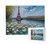 Puzzle Adulte - Puzzle 3000 pièces - Tour Eiffel nénuphars - Adultes et Enfants Haut 14 Ans - Puzzles de Qualité Supérieure - Puzzles pour Adultes Jeu éducatif Challenge Toy Cadeaux 3000 pièces k-1