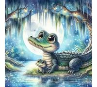 Puzzle Adulte, Puzzle 35 pièces pour Adultes, Jeu éducatif défi Jouet, Détente & Relaxation, Puzzles Impossible pour Jeu Activité Familiale Animaux de la Jungle Crocodiles