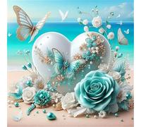 Puzzle Adulte, Puzzle 35 pièces pour Adultes, Jeu éducatif défi Jouet, Détente & Relaxation, Puzzles Impossible pour Jeu Activité Familiale L’Amour de l’océan Bleu