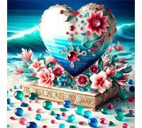 Puzzle Adulte, Puzzle 35 pièces pour Adultes, Jeu éducatif défi Jouet, Détente & Relaxation, Puzzles Impossible pour Jeu Activité Familiale Fleur d’Amour de l’océan