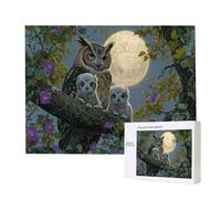 Puzzle Adulte - Puzzle 4000 pièces - La Chouette Lune - Adultes et Enfants dès 14 Ans - Puzzles de qualité supérieure - Puzzles pour Adultes Jeu éducatif Challenge Toy Cadeaux 4000 pièces n-1008