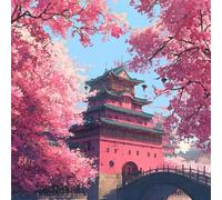 Puzzle Adulte, Puzzle 500 pièces pour Adultes, Jeu éducatif défi Jouet, Détente & Relaxation, Puzzles Impossible pour Jeu Activité Familiale Tour Ancienne Rose