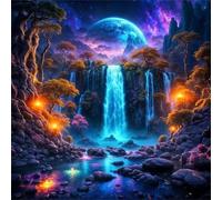 Puzzle Adulte, Puzzle 500 pièces pour Adultes, Jeu éducatif défi Jouet, Détente & Relaxation, Puzzles Impossible pour Jeu Activité Familiale Nature Sauvage de la Lune Pourpre