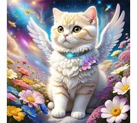 Puzzle Adulte, Puzzle 500 pièces pour Adultes, Jeu éducatif défi Jouet, Détente & Relaxation, Puzzles Impossible pour Jeu Activité Familiale Ange Chat Aurora