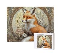 Puzzle Adulte - Puzzle 5000 pièces - Animaux Renard - Adultes et Enfants Haut 14 Ans - Puzzles de Qualité Supérieure - Puzzles pour Adultes Jeu éducatif Challenge Toy Cadeaux 5000 pièces k-147