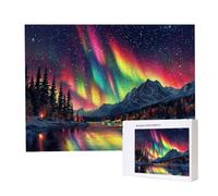 Puzzle Adulte - Puzzle 5000 pièces - Aurores boréales - Adultes et Enfants Haut 14 Ans - Puzzles de Qualité Supérieure - Puzzles pour Adultes Jeu éducatif Challenge Toy Cadeaux 5000 pièces k-49