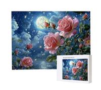 Puzzle Adulte - Puzzle 5000 pièces - La Rose de la Lune - Adultes et Enfants Haut 14 Ans - Puzzles de Qualité Supérieure - Puzzles pour Adultes Jeu éducatif Challenge Toy Cadeaux 5000 pièces k-971