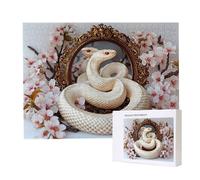 Puzzle Adulte - Puzzle 5000 pièces - Le Serpent Sakura - Adultes et Enfants Haut 14 Ans - Puzzles de Qualité Supérieure - Puzzles pour Adultes Jeu éducatif Challenge Toy Cadeaux 5000 pièces k-931