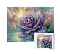 Puzzle Adulte - Puzzle 5000 pièces - Les Roses Violettes - Adultes et Enfants Haut 14 Ans - Puzzles de Qualité Supérieure - Puzzles pour Adultes Jeu éducatif Challenge Toy Cadeaux 5000 pièces k-993