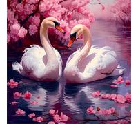 Puzzle Adulte - Puzzles 100 pièces - Fleurs du Lac des Cygnes - DIY Puzzles,Décoration Familiale,Cadeaux de Vacances Puzzle Jouet