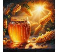 Puzzle Adulte - Puzzles 1000 pièces - Nourriture aux Fleurs de Miel - DIY Puzzles,Décoration Familiale,Cadeaux de Vacances Puzzle Jouet