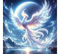 Puzzle Adulte - Puzzles 1000 pièces - Oiseaux Phénix Blancs - DIY Puzzles,Décoration Familiale,Cadeaux de Vacances Puzzle Jouet