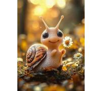 Puzzle Adulte - Puzzles 120 pièces - Fleurs d'escargot - DIY Puzzles,Décoration Familiale,Cadeaux de Vacances Puzzle Jouet