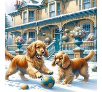 Puzzle Adulte - Puzzles 150 pièces - Chiens de Cour Animaux - DIY Puzzles,Décoration Familiale,Cadeaux de Vacances Puzzle Jouet