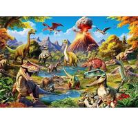 Puzzle Adulte - Puzzles 1500 pièces - Dinosaure Volcan - DIY Puzzles,Décoration Familiale,Cadeaux de Vacances Puzzle Jouet