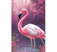 Puzzle Adulte - Puzzles 1500 pièces - Flamants Roses du lac Flower - DIY Puzzles,Décoration Familiale,Cadeaux de Vacances Puzzle Jouet