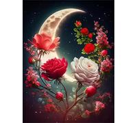 Puzzle Adulte - Puzzles 30 pièces - Paysage de Fleurs de Lune - DIY Puzzles,Décoration Familiale,Cadeaux de Vacances Puzzle Jouet