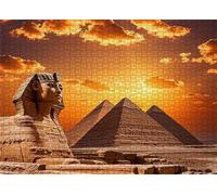 Puzzle Adulte - Puzzles 30 pièces - Statues égyptiennes Pyramides - DIY Puzzles,Décoration Familiale,Cadeaux de Vacances Puzzle Jouet