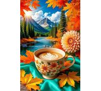 Puzzle Adulte - Puzzles 3000 pièces - Café Sunshine River - DIY Puzzles,Décoration Familiale,Cadeaux de Vacances Puzzle Jouet