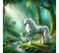 Puzzle Adulte - Puzzles 35 pièces - Animal Licorne de la Jungle - DIY Puzzles,Décoration Familiale,Cadeaux de Vacances Puzzle Jouet