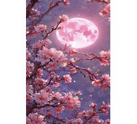 Puzzle Adulte - Puzzles 5000 pièces - Fleurs de Lune Roses - DIY Puzzles,Décoration Familiale,Cadeaux de Vacances Puzzle Jouet