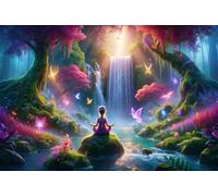 Puzzle Adulte - Puzzles 5000 pièces - Paysage du Bosquet de Contes de fées - DIY Puzzles,Décoration Familiale,Cadeaux de Vacances Puzzle Jouet