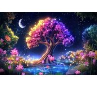 Puzzle Adulte - Puzzles 90 pièces - Arbre du lac Lotus - DIY Puzzles,Décoration Familiale,Cadeaux de Vacances Puzzle Jouet