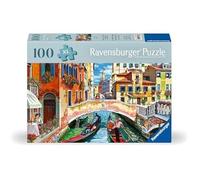 Ravensburger – Puzzle adulte Venise – 100 pièces, pièces plus épaisses, support inclus